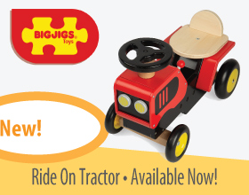 bigjigs toys ride-on tractor